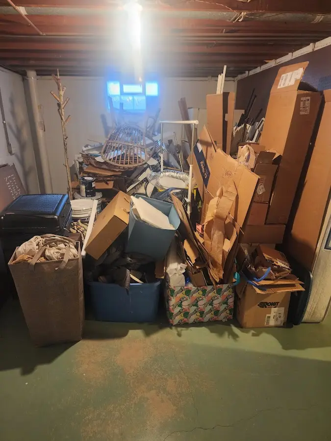 Roll-off dumpster container at job site for Yard Waste Dumpster Rental in Shamokin